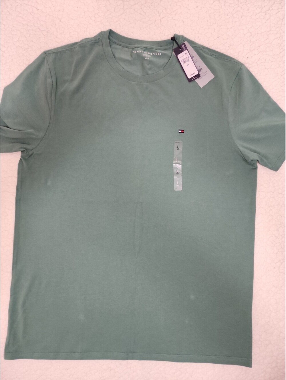 Tommy Hilfiger Men's Tee Size L GREEN - New w Tags